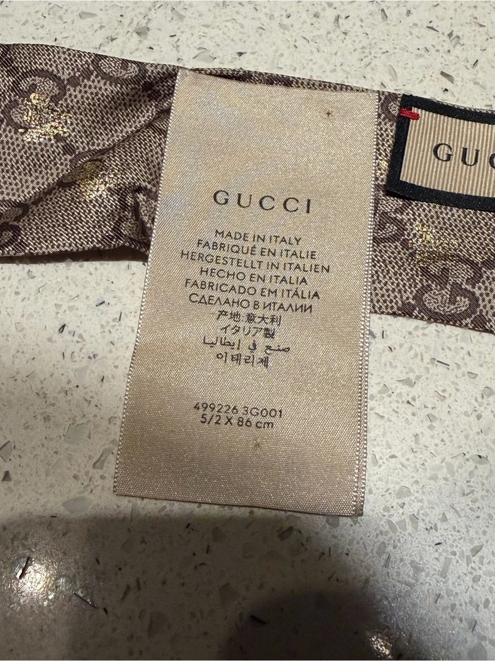 Gucci silk twilly